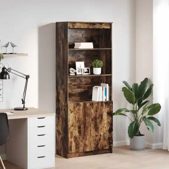 Nowy Wysoka szafka, przydymiony dąb, 70x35x180 cm Lumarko! - Hurtownia wielobranżowa Lumarko